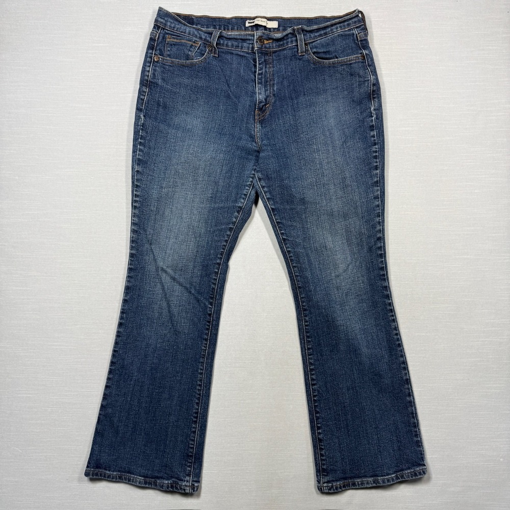 Levi's 515 Boot Cut Jeans Womens 14 S/C Blue Stretch Denim Zip Fly